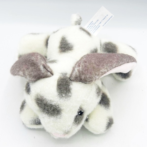 Walmart Grey and White Bunny Floppy Ears Dots Plush 8" - Picture 6 of 8